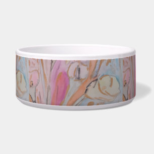 Comedero Resumen Pastel Floral Cerámica Tazón de Pet Bowl