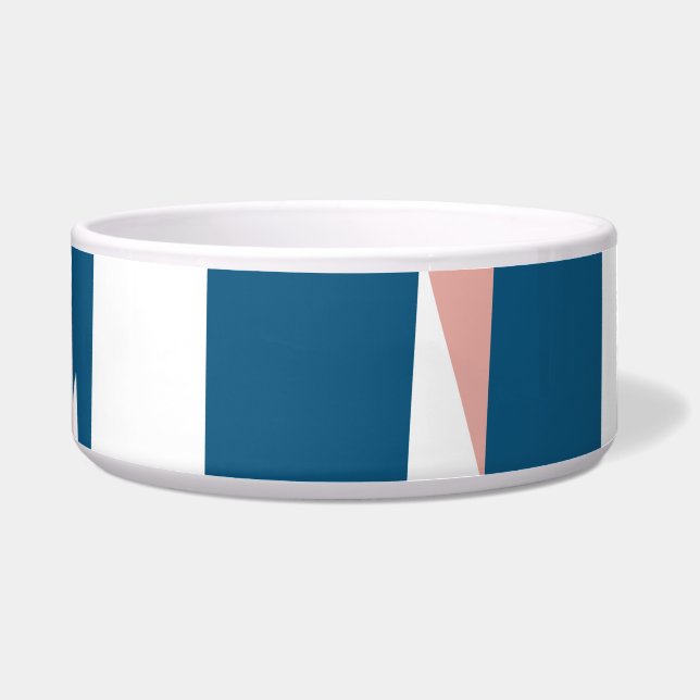 Comedero Resumen rosa azul y blanco (Frente)