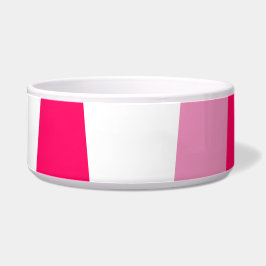 Comedero Resumen rosa y blanco