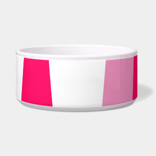 Comedero Resumen rosa y blanco
