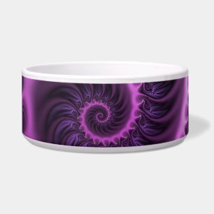 Comedero Resumen Vivid Guay Pink Purple Fractal Art Spiral