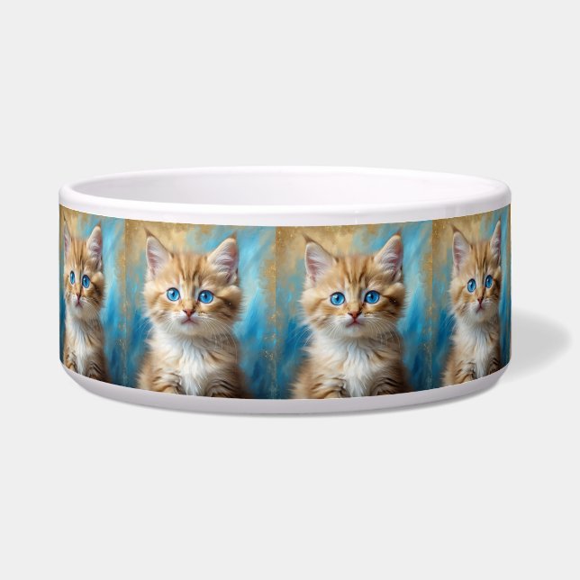 Comedero Retrato de gato adorable (Frente)