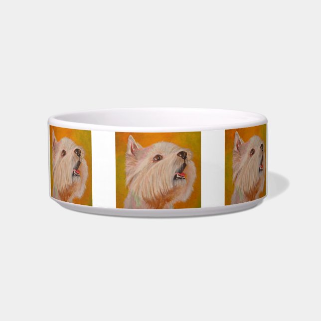 Comedero Retrato de West Highland White Terrier (Frente)