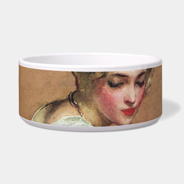 Comedero Retrato en colores pastel (Frente)