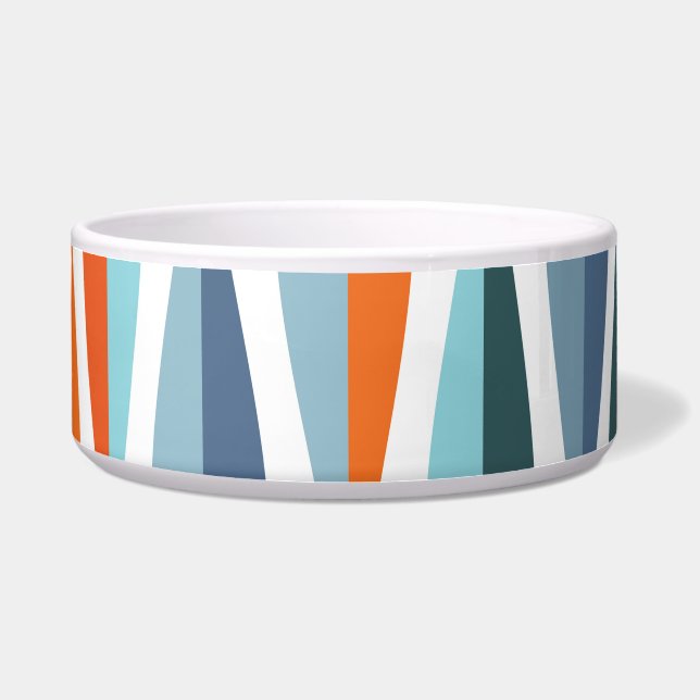 Comedero Retro a mediados de siglo, patrón de formas de caí (Frente)