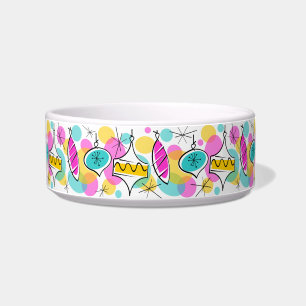 Comedero Retro Tree Baubles Line mascota bowling medio