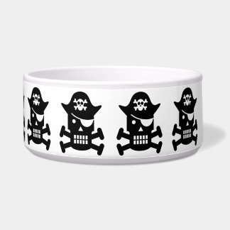 Comedero Robot Skull & Crossbone Pirate Silhouette