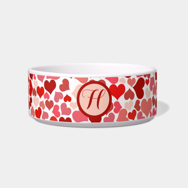 Comedero Romántico Corazón Rojo Rosa Amor San Valentín Inic (Frente)
