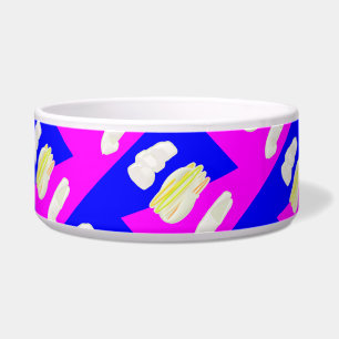 COMEDERO ROPA DE ARTE ABSTRACTA Y AZUL REAL