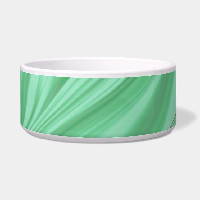 Comedero Ropa en curvas con tonos verdes de menta luminosa (Frente)