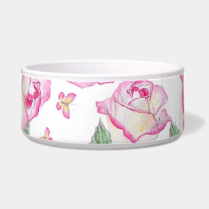 Comedero Rosa de verano amarillo rosado romántico floral