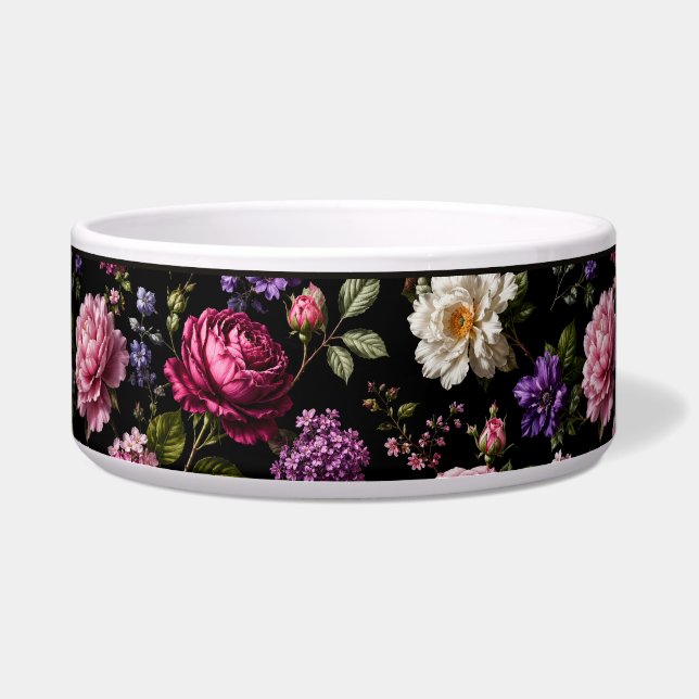 Comedero Rosa Pet de terciopelo negro (Derecha)