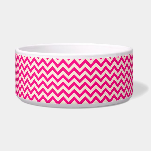 Comedero Rosa y antiguo Chevron Blanco (Frente)