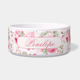 Comedero Rosas pintados de color rosa bonito