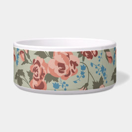 Comedero Rosas y campanillas azules