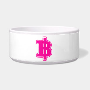 Comedero Rótulo PINK BAHT ฿ dinero tailandés ฿