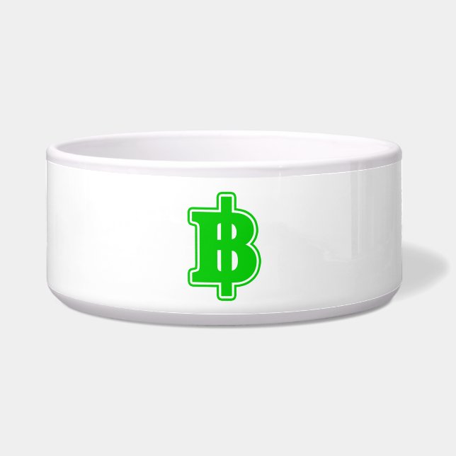 Comedero Rótulo VERDE BAHT ฿ dinero tailandés ฿ (Frente)