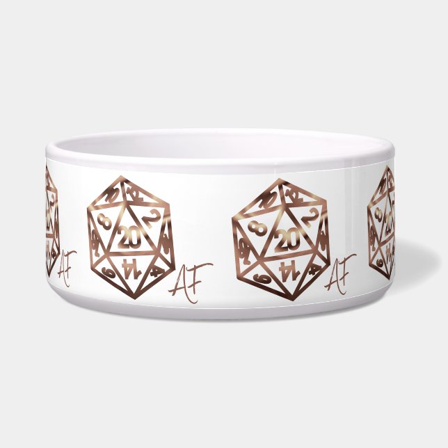 Comedero RPG Crit AF | Dígito de la fantasía del cobre Tabl (Frente)