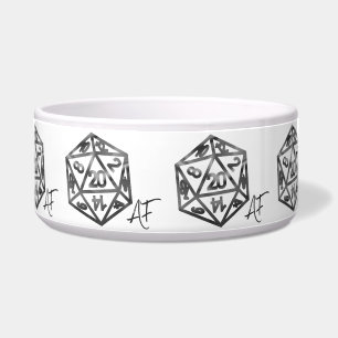 Comedero RPG Crit AF Fantasía Tabletop Retro Gamer Dice