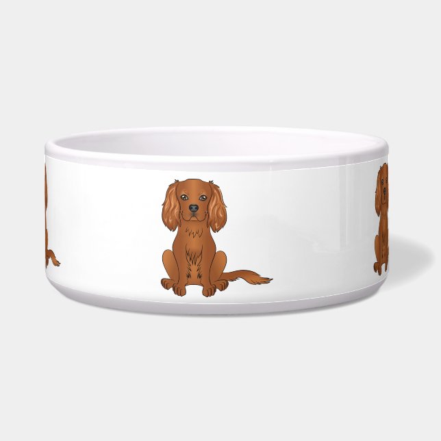 Comedero Ruby Cavalier King Charles Spaniel Sentado (Frente)