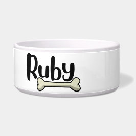 Comedero Ruby - tazón personalizado para perros