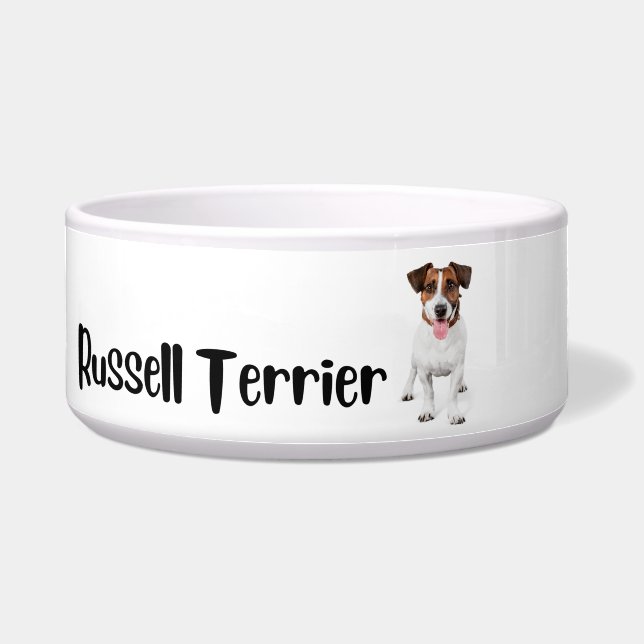 Comedero Russell Terrier - tazón de raza de perro (Frente)