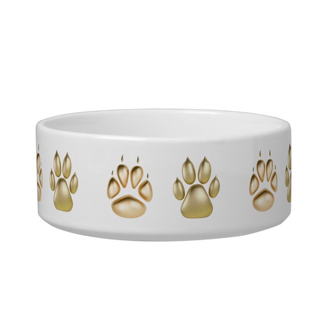Comedero Rutas de oro (Gold Paws Dog Bowl 
Dishwasher safe and microwave safe!)