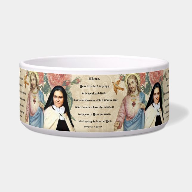 Comedero Sagrado Corazón de Jesús Oración Religiosa (Frente)