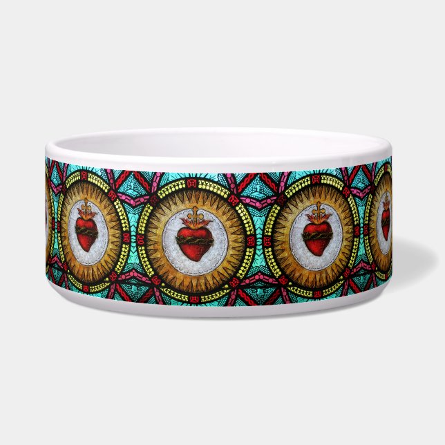 Comedero Sagrado Corazón de Jesús Oración Religiosa Católic (Izquierda)