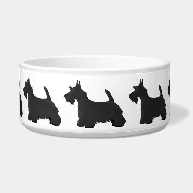 Comedero Scottie Scottish Terrier Basic Breed SIlhouette (Frente)