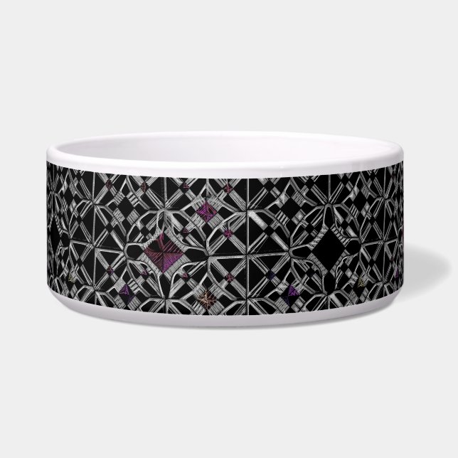 Comedero Se unió al Crossroads Ceramic Pet Bowl (Frente)