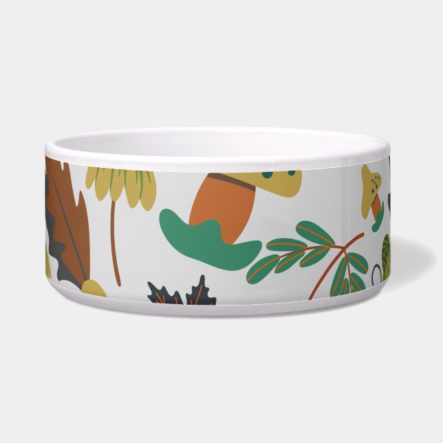 Comedero Seamless pattern of tropical pumpkins and carrots (Frente)