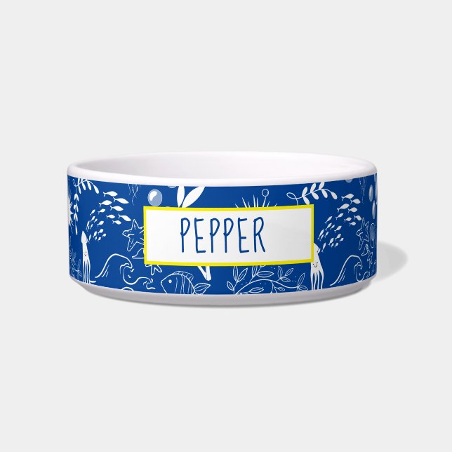 Comedero Seaside Whisker Bowl para Mascotas (Frente)