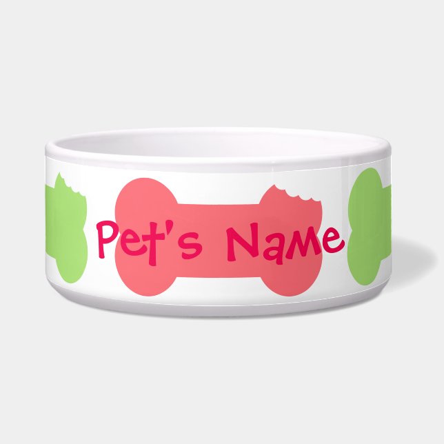Comedero Serie de bolas de perro masticadas personalizadas  (Frente)