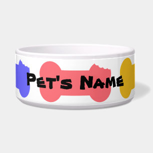 Comedero Series de Huesos masticados Tazón de Perro Persona