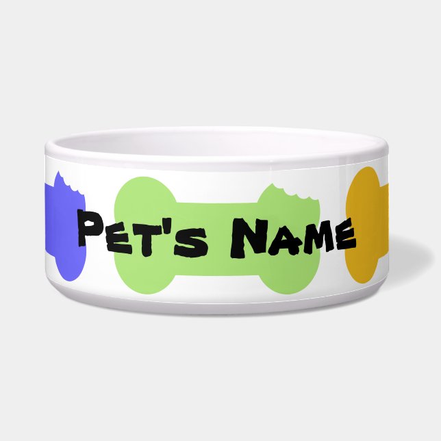 Comedero Series de Huesos masticados Tazón de Perro Persona (Frente)
