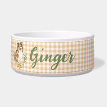 Sheltie Laurel en una rama de Laurel | Personaliza