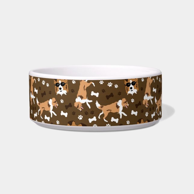 Comedero Shelties Shetland Sheepdog Mini Collie Dog Bowl (Frente)