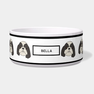 Comedero Shih Tzu - Lhasa apso - Tazón de nombre personaliz