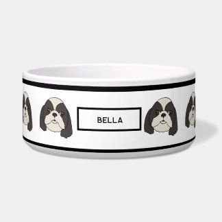 Comedero Shih Tzu - Lhasa apso - Tazón de nombre personaliz