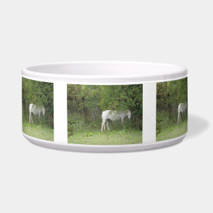 Comedero Shy White Horse Pet Bowl