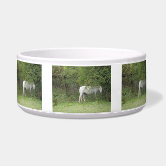 Comedero Shy White Horse Pet Bowl