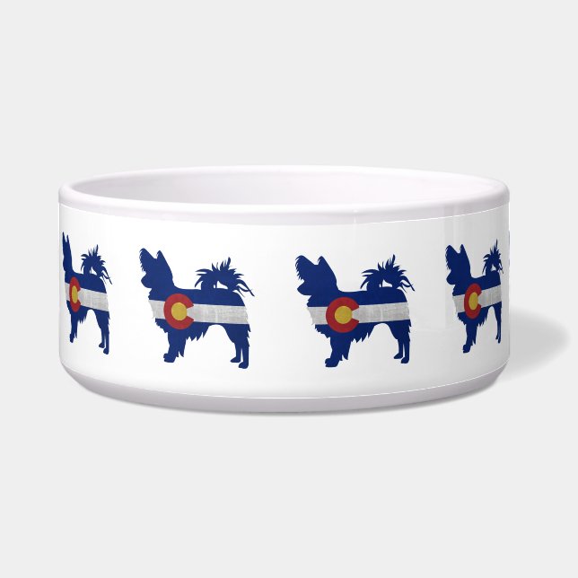 Comedero Silhouette de Bandera Colorado de Chihuahua, de la (Frente)