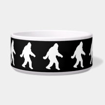 Silueta blanca sasquatch para fondos oscuros