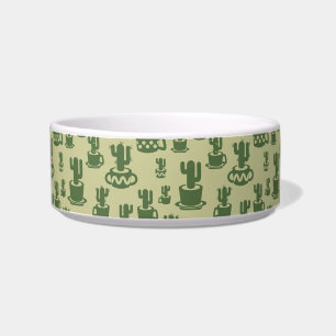 Comedero Silueta de cactus suculento en tazas y macetas
