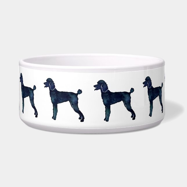 Comedero Silueta de color de agua negro de canapé (Frente)