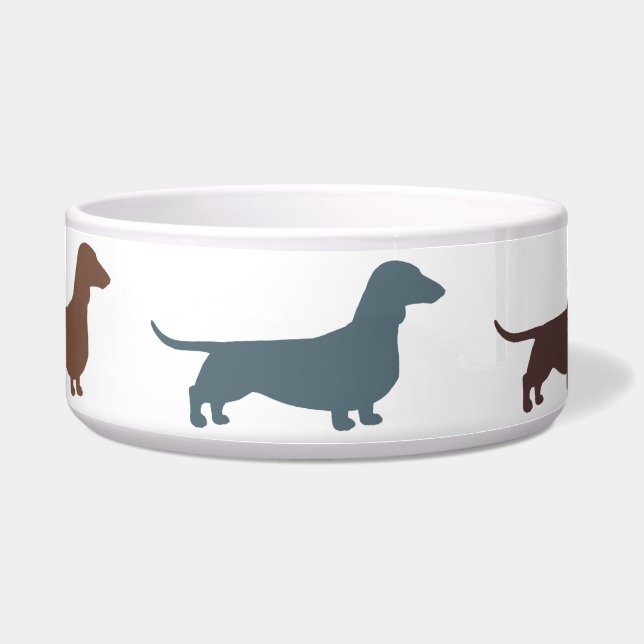 Comedero Siluetas de Dachshund (Frente)