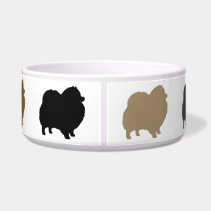 Comedero Siluetas de perro pomerania