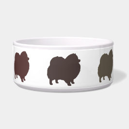 Comedero Siluetas del perro de Pomeranian