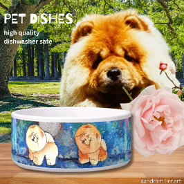 Comedero SILVERY MOON Cow perro acuarela